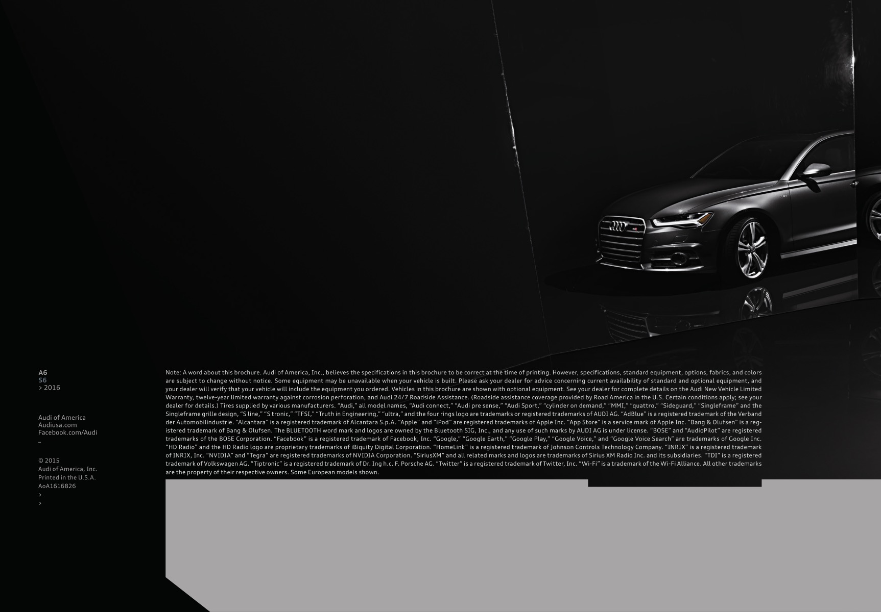 2016 Audi A6 Brochure Page 3